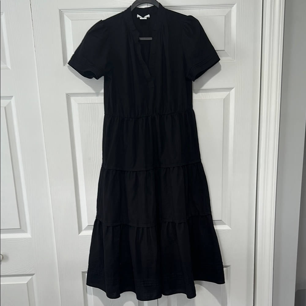 Elegant Black Tiered Dress